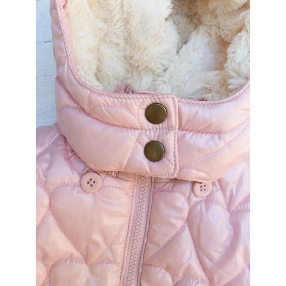 Old Navy Pink Vest w/hood Sz M